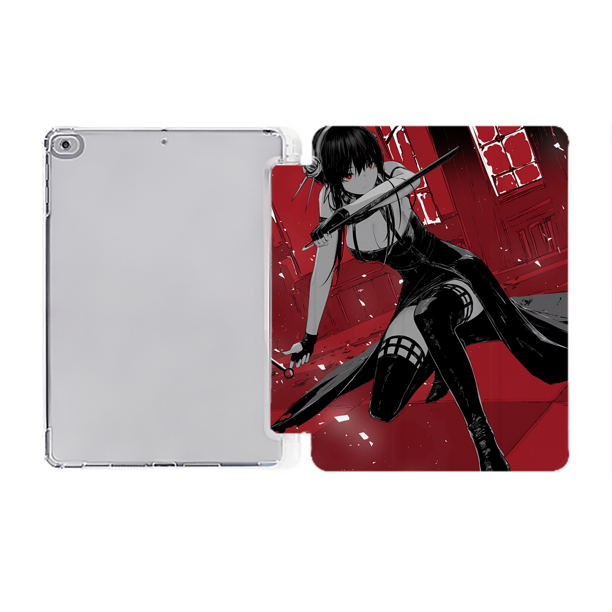 （画像用） SPY×FAMILY间谍家家酒 IPad ケース ペン収納付き 三つ折りスタンド PUレザー×シリコン 対応機種9.5/10.5/10.9インチ